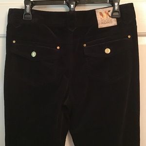 NWOT Michael Kors Black Corduroy Pants